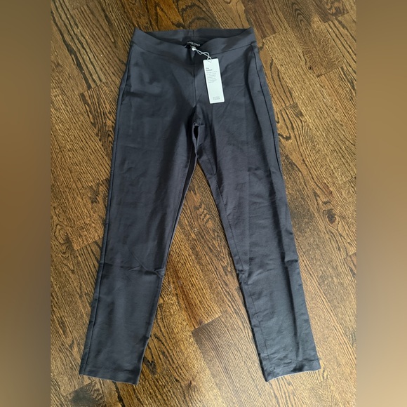 Eileen Fisher Washable Crepe Slim Ankle Pant  Graphite PP/PTP 0/2 NWT - Picture 2 of 12